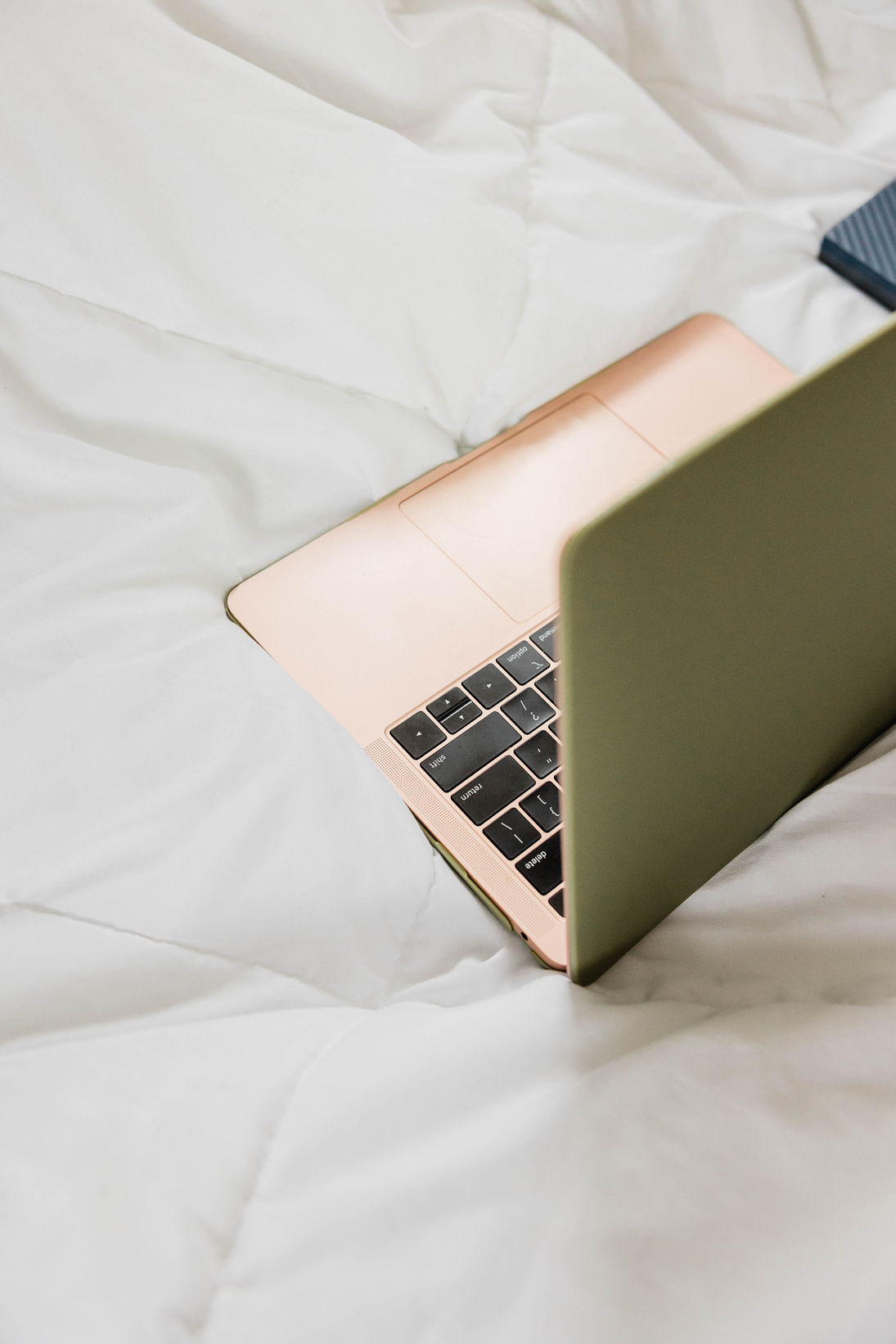 Laptop on Bed